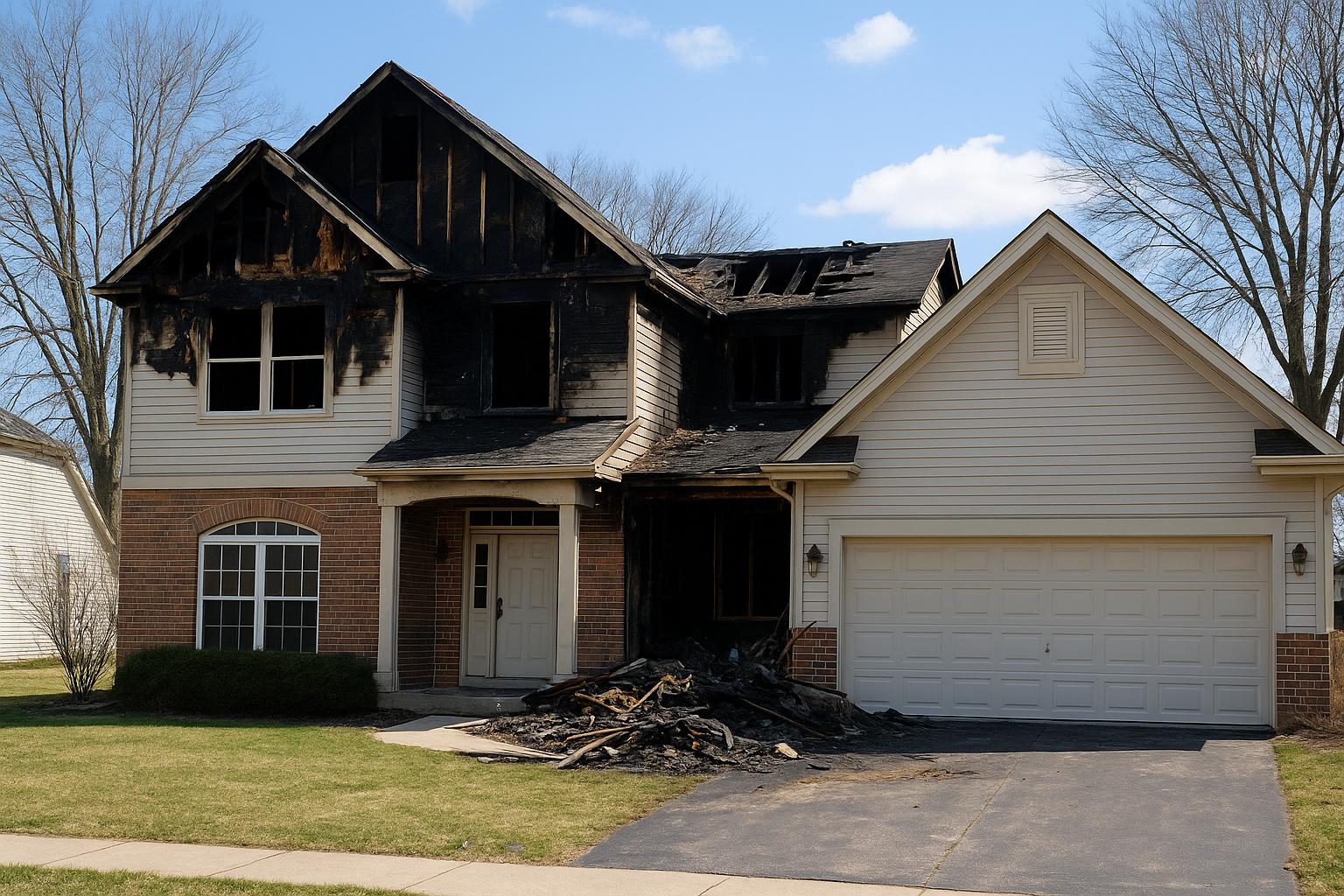 Fire-damaged house in Crystal Lake IL — sell fire-damaged home fast